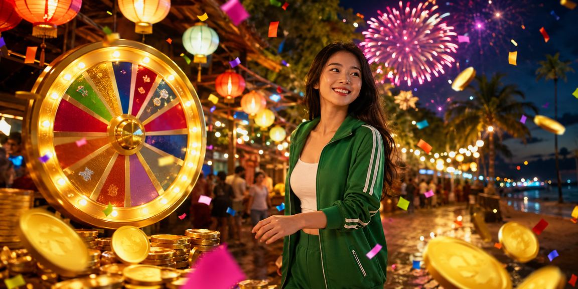 Khung cảnh chợ đêm Phú Quốc lung linh gợi liên tưởng đến bàn roulette casino đầy hào hứng