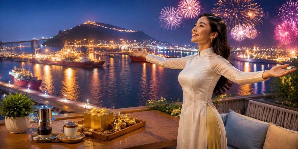 Cảnh cà phê buổi sáng tại Vũng Tàu gắn với thói quen kiểm tra ưu đãi casino trực tuyến trên điện thoại
